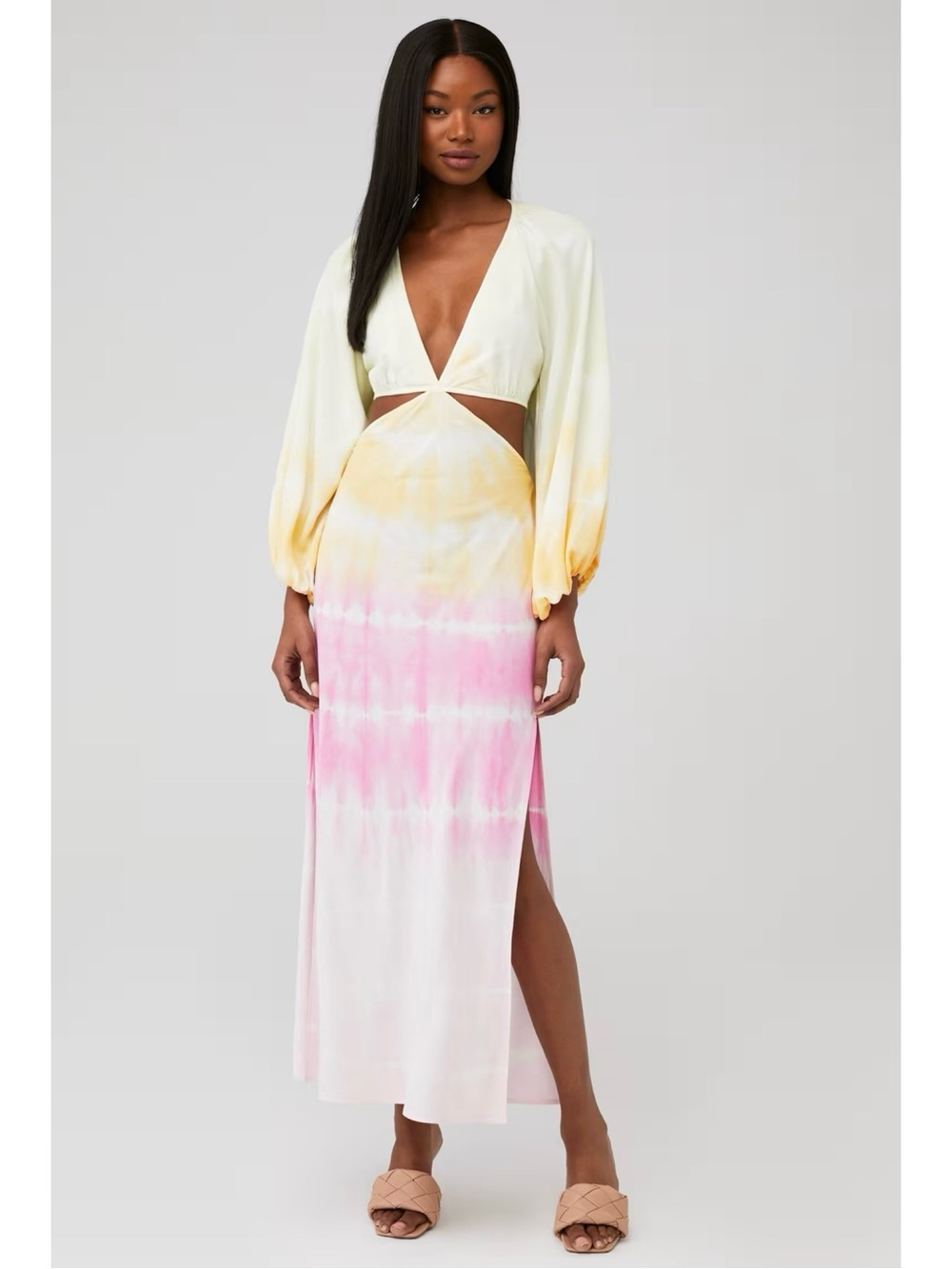 Jen’s Pirate Booty Rio Sonora Dress Maxi Rio Rainbow Lightning Tie Dye Sz S
